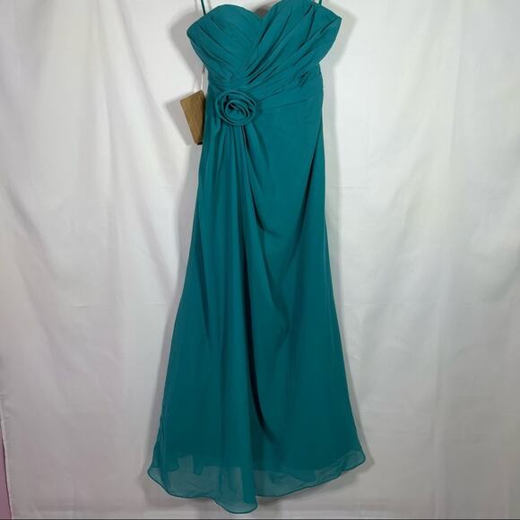 NWT, Light in the Box, Strapless Dress. Size 8. Beautiful Teal Color! - Picture 1 of 13